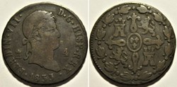 1833 Segovia 4 Maravedis - Fernando VII de España