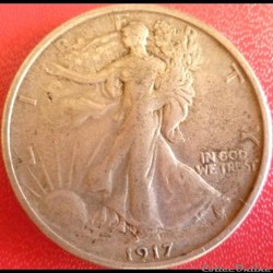 1917 San Francisco Half $ - S Reverse
