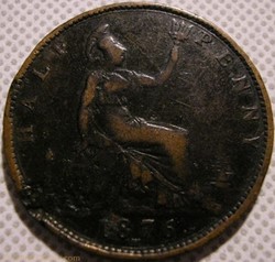 Victoria - Half Penny 1876 H - Great Britain