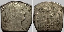 Spanish Caribbean or Guadalupe - Cut 8 Reales - Carlos IV de España