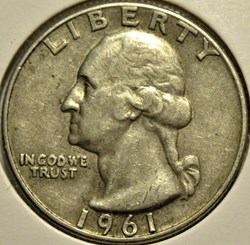 1961 Denver Quarter Dollar - Filling Error