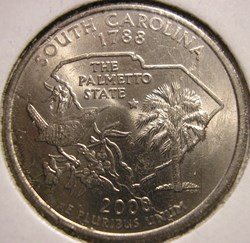 2000 P Quarter Dollar - South Carolina State