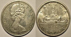 Elizabeth II - 1 Dollar 1965, Voyageur