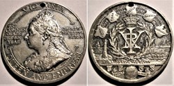 Victoria - 1897 Diamond Jubilee Medal - Love, Peace & Union of the Empire, UK