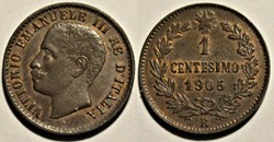 1905 Regno d'Italia, Centesimo, Roma - Vittorio Emanuele III (ex.3)