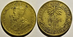 George V - 2 Shillings 1925 - West Africa