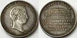 Medal 1838 Milano - Coronation of Ferdinand I of Austria