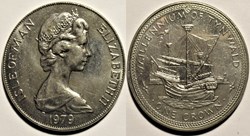 Elizabeth II - One Crown 1979 Tynwald Millennium - Isle of Man