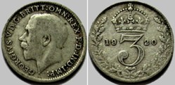 George V - 3 Pence 1920 - United Kingdom (ex.3)