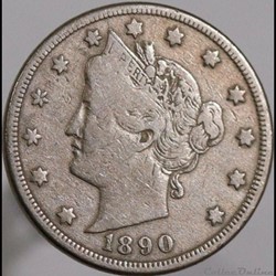1890 5 Cents