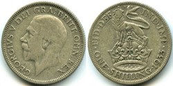 George V - One Shilling 1933 - Great Britain