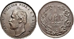 Sweden - Karl XV - 1 Öre 1872