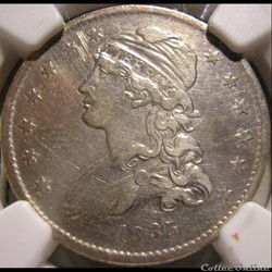 1835 Capped Bust 25 Cents
