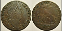 Louis XIV - c.1699; Pallas - Jeton des Bâtiments du roi