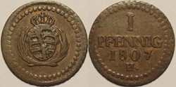 Friedrich August I - 1 Pfennig 1807, Kingdom of Saxony