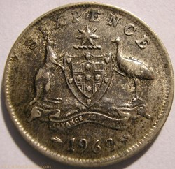 Elizabeth II - 6 Pence 1962 - Australia
