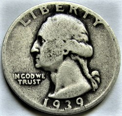 1939 Denver Quarter Dollar