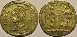 Minerva - Rechenpfennig Nürnberg, c.1783 by Lauer (variety)