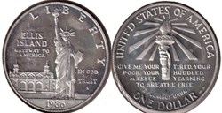 Statue of Liberty Centennial 1886 - One Dollar 1986 San Francisco