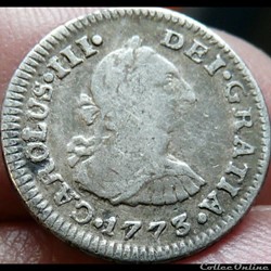 México - 1/2 Real 1773 FM - Carlos III de España