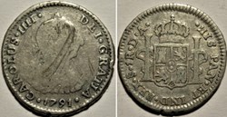 Chile - 1 Real 1791 Santiago - Carlos IV de España