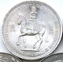 Elizabeth II - Five Shillings, 1953 Coronation - UK