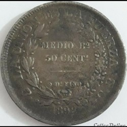1898 Potosi - 50 Centavos