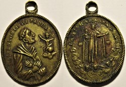 Médaille de Saint Antoine de Padoue & Notre-Dame du Mont-Carmel