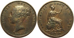 Victoria - One Penny 1851 - Kingdom of Great Britain (var)