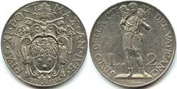 Pio XI, Papa - 2 Lire 1933-34, Jubilee - Vaticano