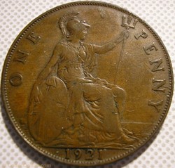 George V - One Penny 1921 - Great Britain