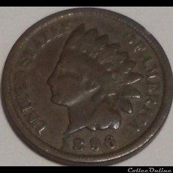 1896 One Cent (ex.2)