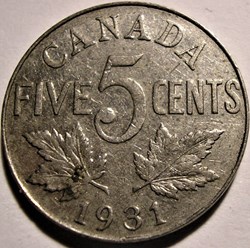 George V - 5 Cents 1931