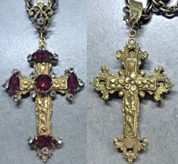 Grande croix pectorale d'évêques pour cérémonies - XIXe
