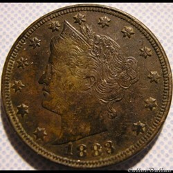 1883 5 Cents (ex.2)
