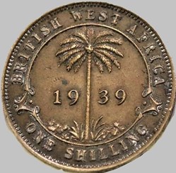 George VI - One Shilling 1939 - West Africa