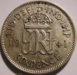 George VI - 6 Pence 1941 - Great Britain
