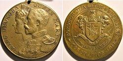 George V & Mary - 1911 Coronation Medal - Borough of Ashton, UK