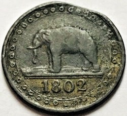 George III - 1/192 Rixdollar 1802 - Ceylon