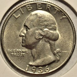 1936 Quarter Dollar - Error