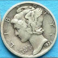 1929 Denver Dime