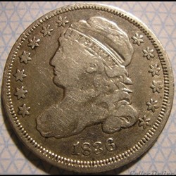 1836 Dime - 10 Cents