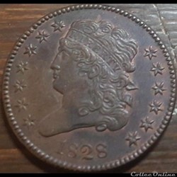 1828 Classic Head Half Cent