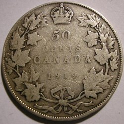 George V - 50 Cents 1919 (ex.2)
