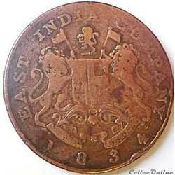 King William IV - Half Anna 1834 Bombay Presidency