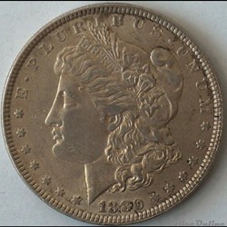 1880 Dollar - Repunched Date