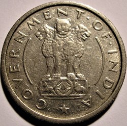 India - 1/2 Rupee 1954 Calcutta