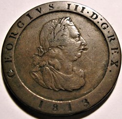 George III - Half Penny 1813 - Isle of Man