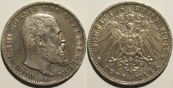 Wilhelm II - 3 Mark 1909 - Kingdom of Württemberg
