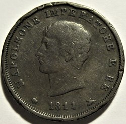 1811 Regno d'Italia, 3 Centesimi - Napoleone I - Error